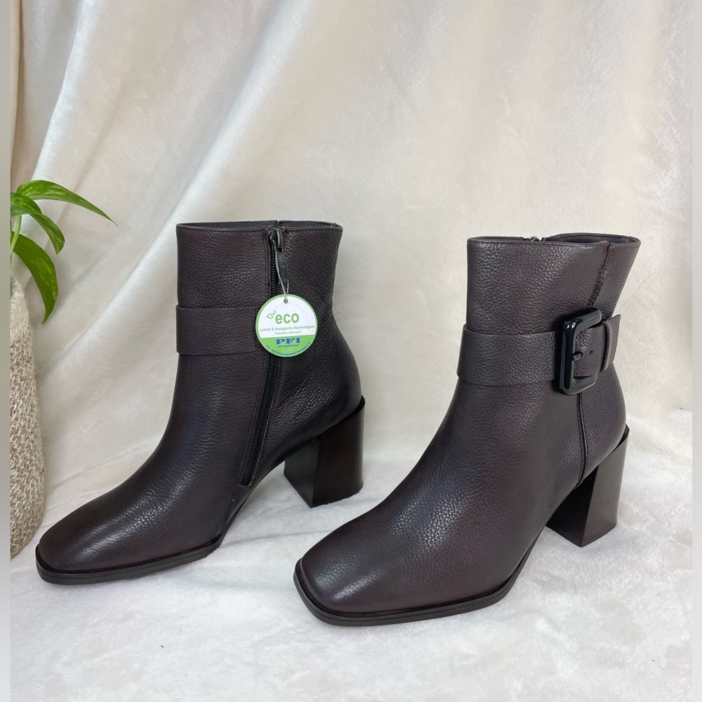 $500 Paul Green Nirvana Bootie Womens 6.5US Buckle Brown Leather NEW, (C‎ 332) - Picture 15 of 15